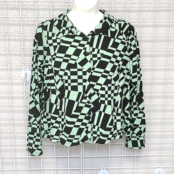 Asos Design Bell Sleeve Collar Button Down Size 18 - Picture 1 of 6